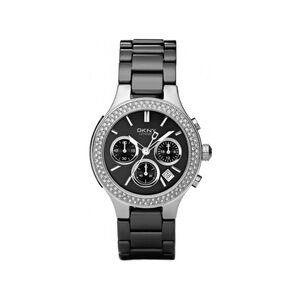 DKNY Black and Silver Chronograph Watch